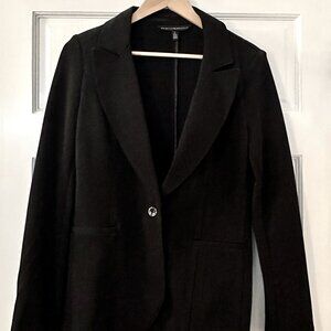 Black House White Market black one-button blazer jacket size 6